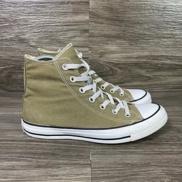 Converse Shoes - Converse All Star Chuck Taylor Olive Green Hi-Tops Women's Size 8
